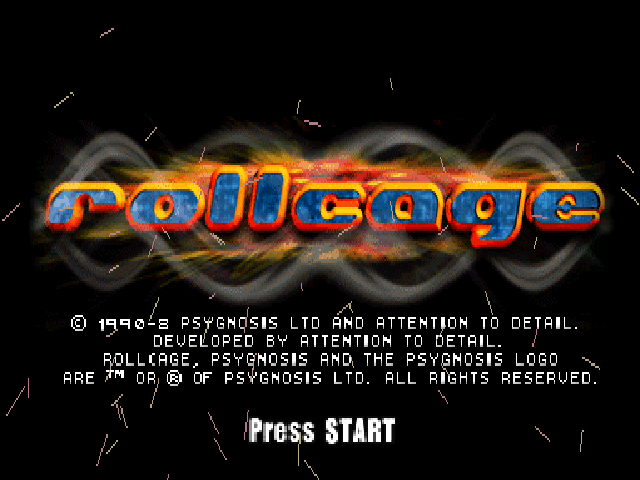 Rollcage — Title screen