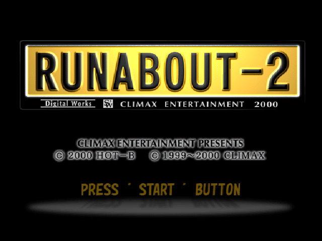 Runabout 2 — Title screen