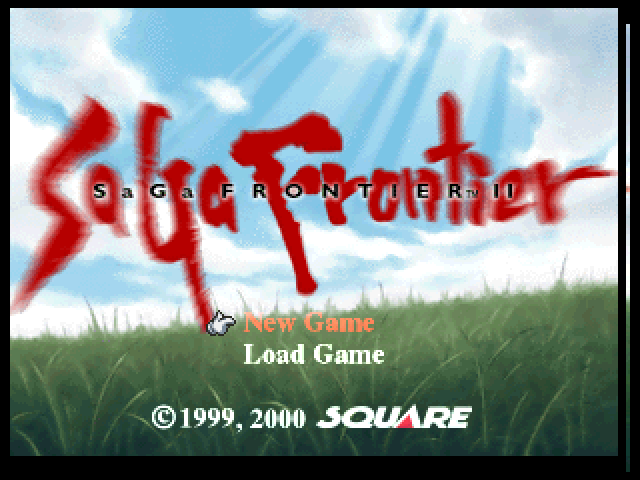 SaGa Frontier 2 — Title screen