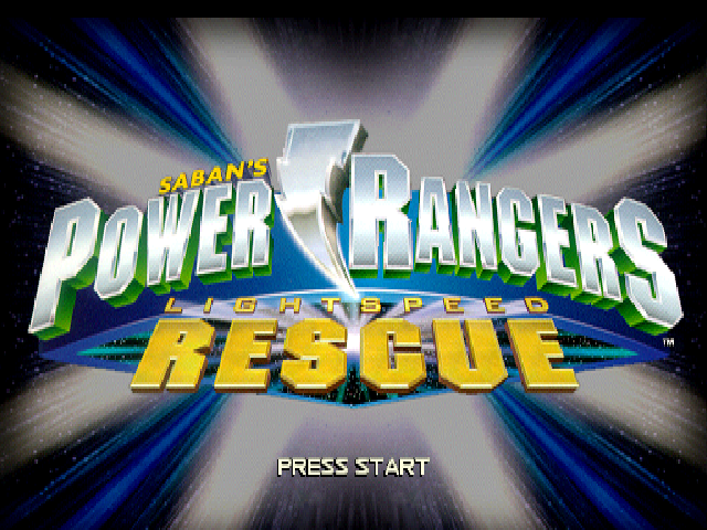 Saban's Power Rangers : Lightspeed Rescue — Title screen