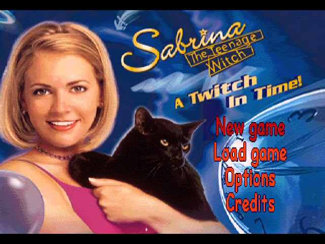Sabrina the Teenage Witch : A Twitch in Time! — Title screen