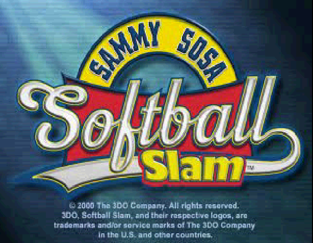 Sammy Sosa Softball Slam — Title screen