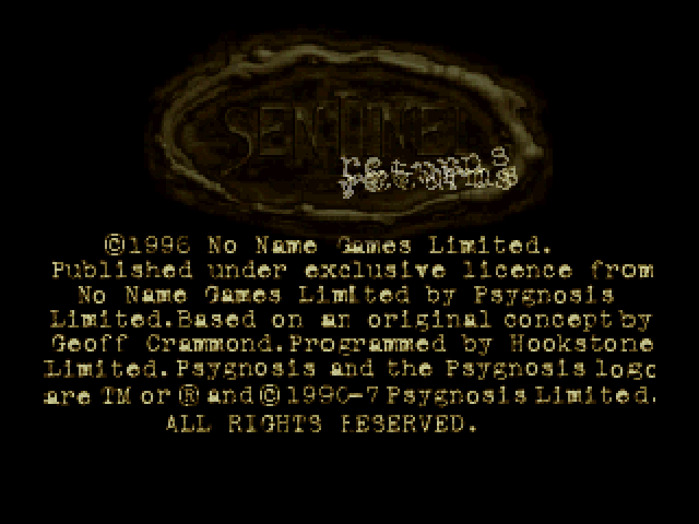 Sentinel Returns — Title screen