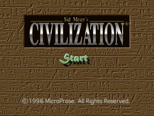 Sid Meier's Civilization : Shin Sekai Shichidai Bunmei — Title screen