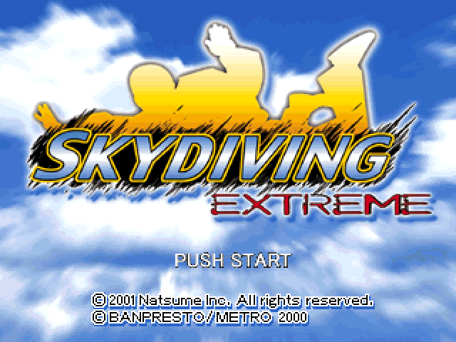 Skydiving Extreme — Title screen