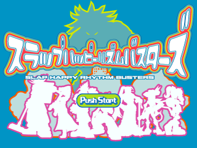 Slap Happy Rhythm Busters — Title screen