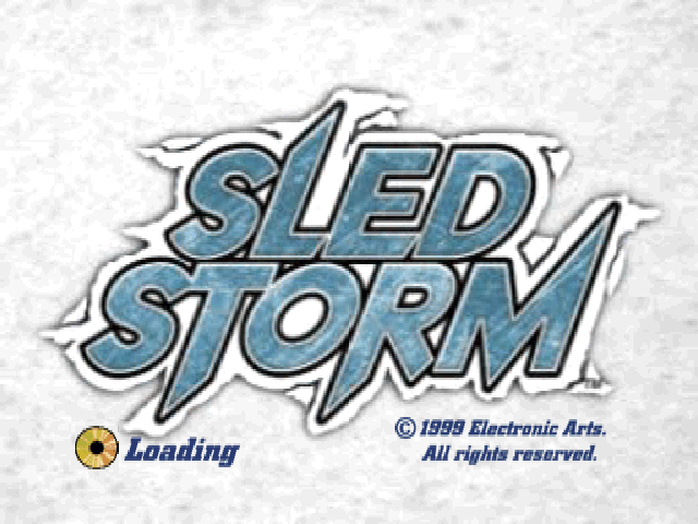 Sled Storm — Title screen