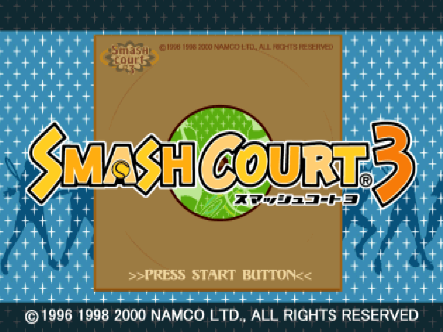 Smash Court 3 — Title screen