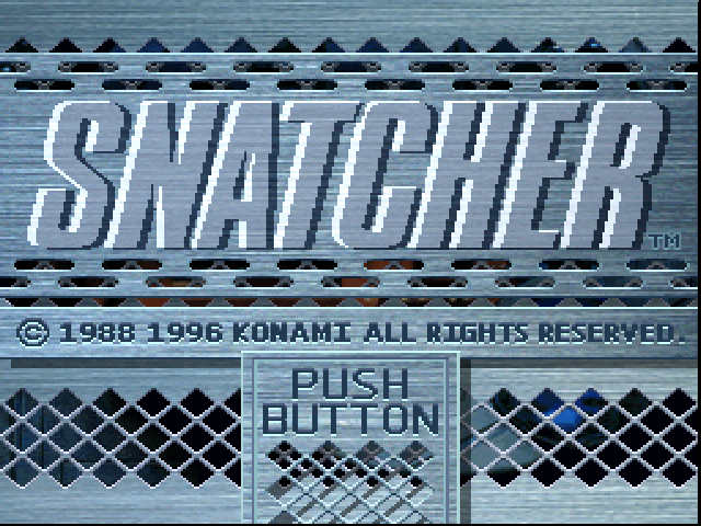 Snatcher — Title screen