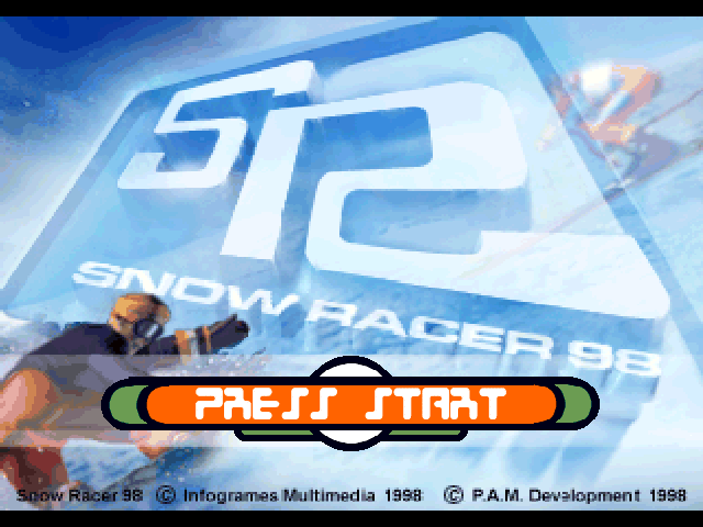 Snow Racer 98 — Title screen