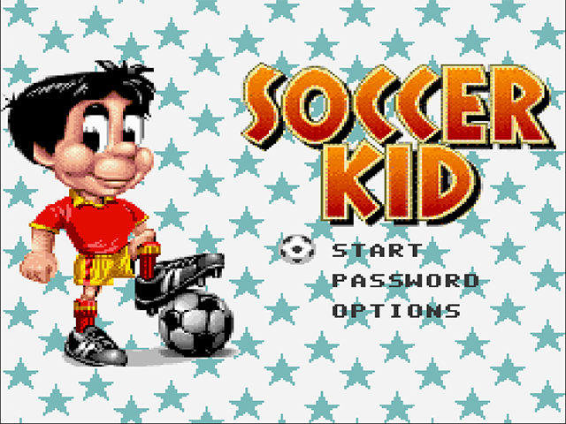 Soccer Kid — Title screen