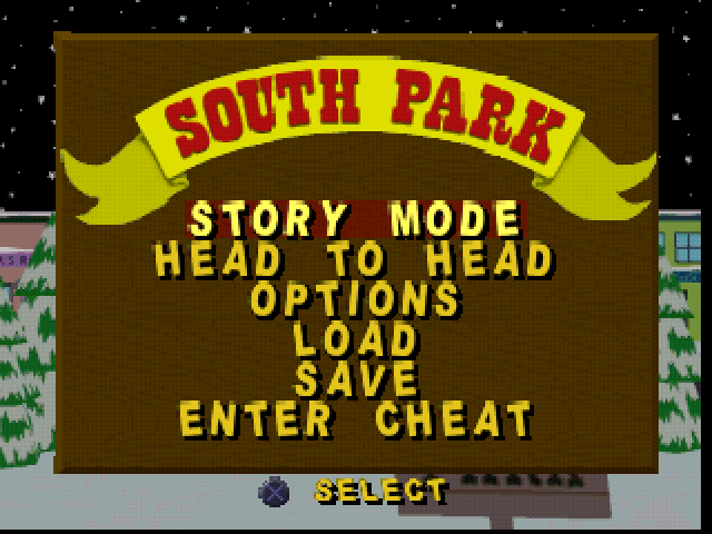 South Park — Title screen
