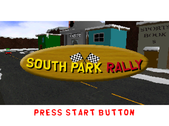 South Park Rally — Title screen