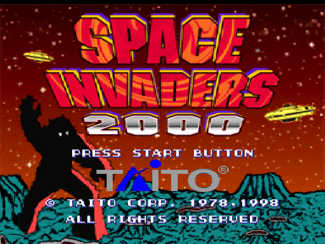 Space Invaders 2000 — Title screen