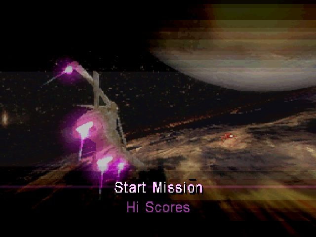Space Rider — Title screen