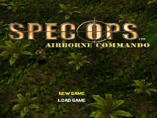 Spec Ops : Airborne Commando — Title screen