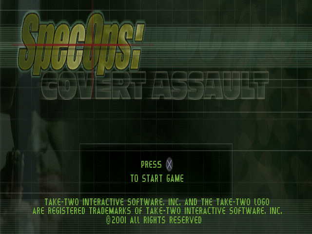Spec Ops : Covert Assault — Title screen