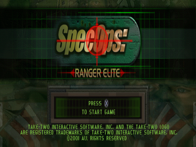 Spec Ops : Ranger Elite — Title screen