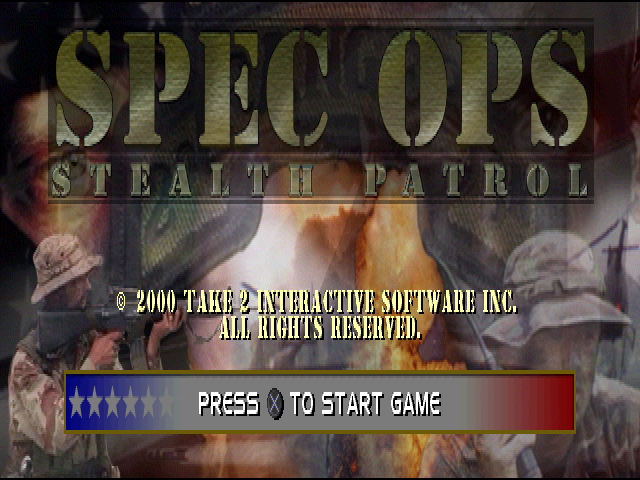 Spec Ops : Stealth Patrol — Title screen