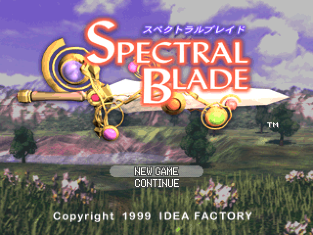 Spectral Blade — Title screen