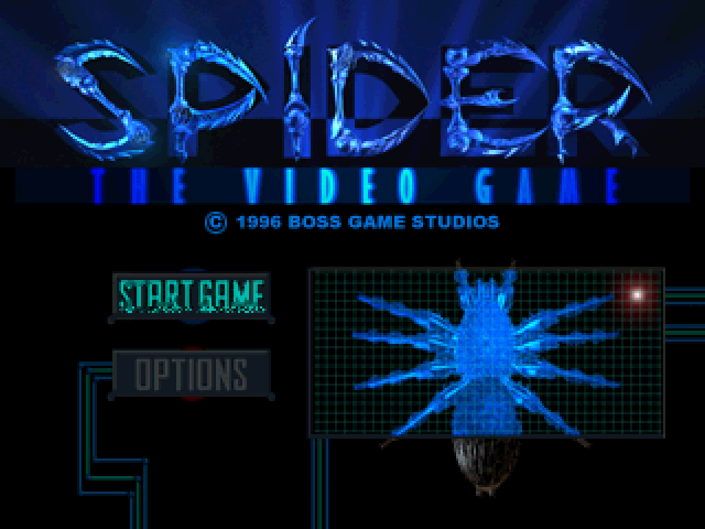 Spider : The Video Game — Title screen