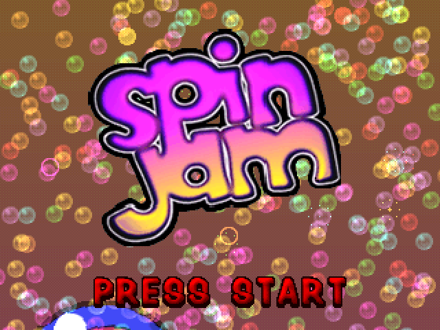 Spin Jam — Title screen