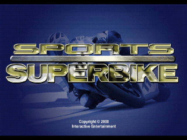Sports Superbike — Title screen