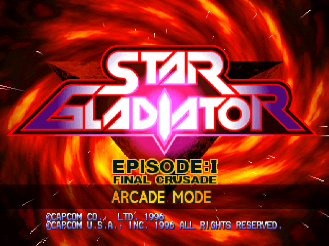 Star Gladiator : Episode I, Final Crusade — Title screen