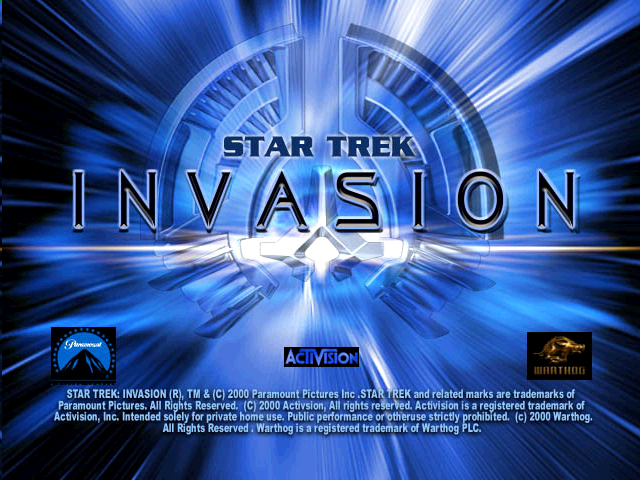 Star Trek : Invasion — Title screen
