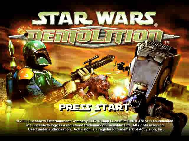 Star Wars : Demolition — Title screen