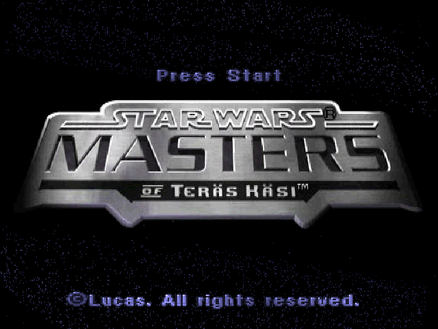Star Wars : Masters of Teras Kasi — Title screen