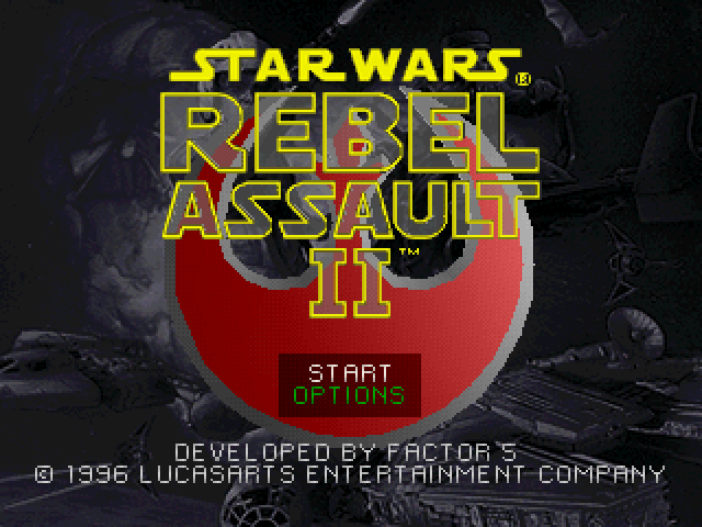 Star Wars : Rebel Assault II, The Hidden Empire — Title screen