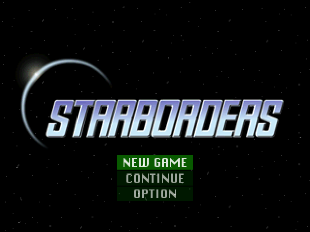 Starborders — Title screen