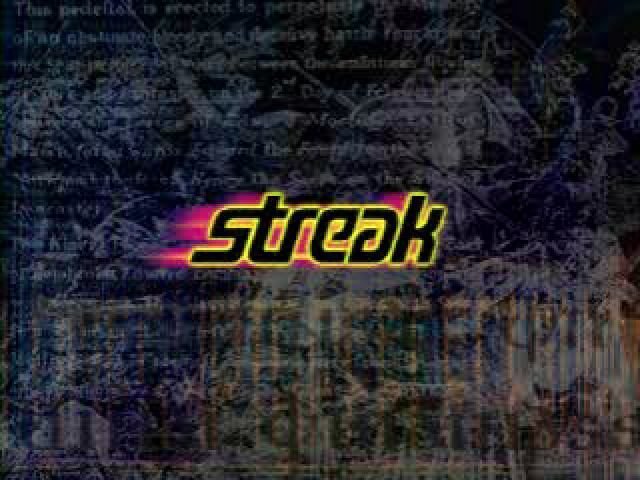 Streak Hoverboard Racing — Title screen