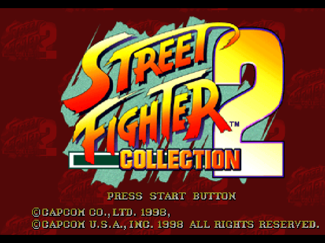 Street Fighter Collection 2 — Title screen