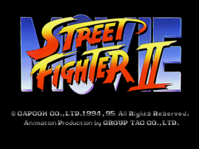 Street Fighter II Movie — Title screen