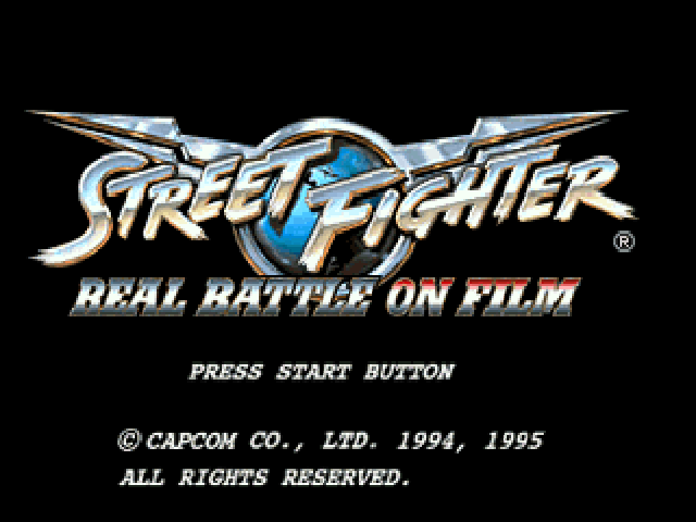 Street Fighter : The Movie — Title screen