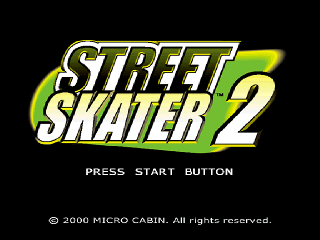 Street Skater 2 — Title screen