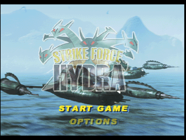 Strike Force Hydra — Title screen