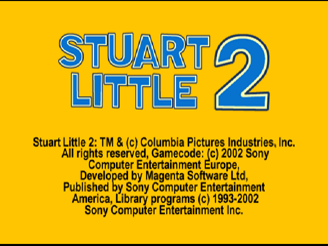 Stuart Little 2 — Title screen