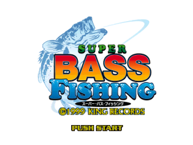 Super Bass Fishing — Title screen