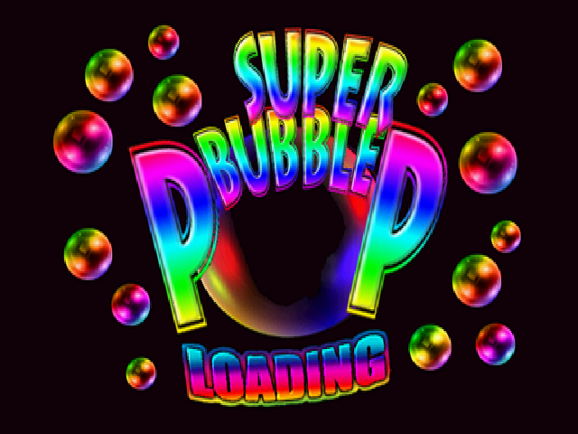 Super Bubble Pop — Title screen