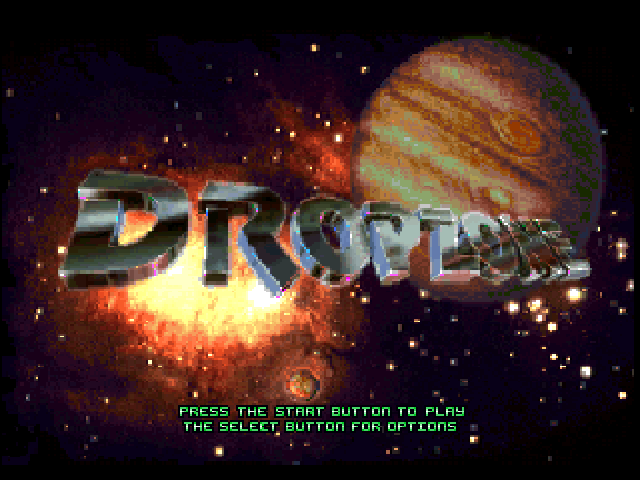 Super Dropzone : Intergalactic Rescue Mission — Title screen
