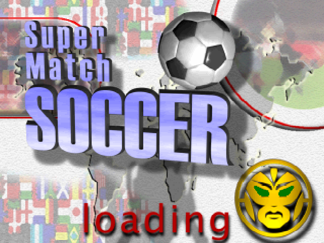 Super Match Soccer — Title screen