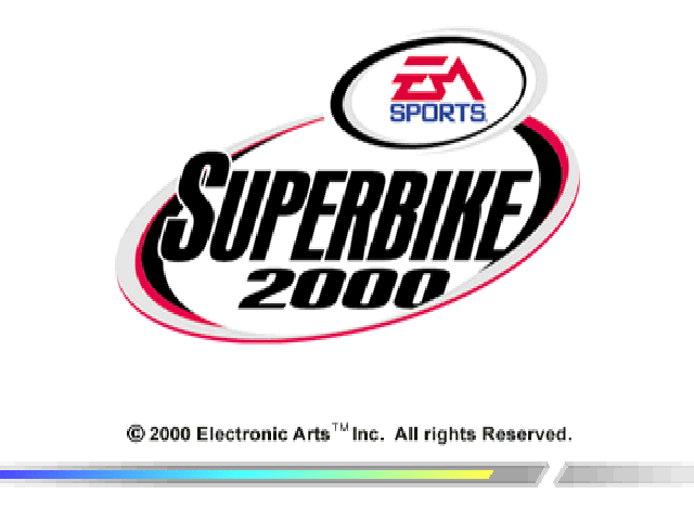 Superbike 2000 — Title screen