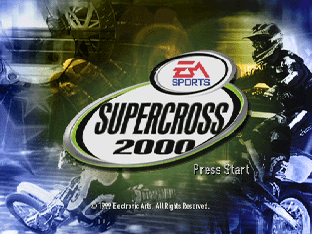 Supercross 2000 — Title screen