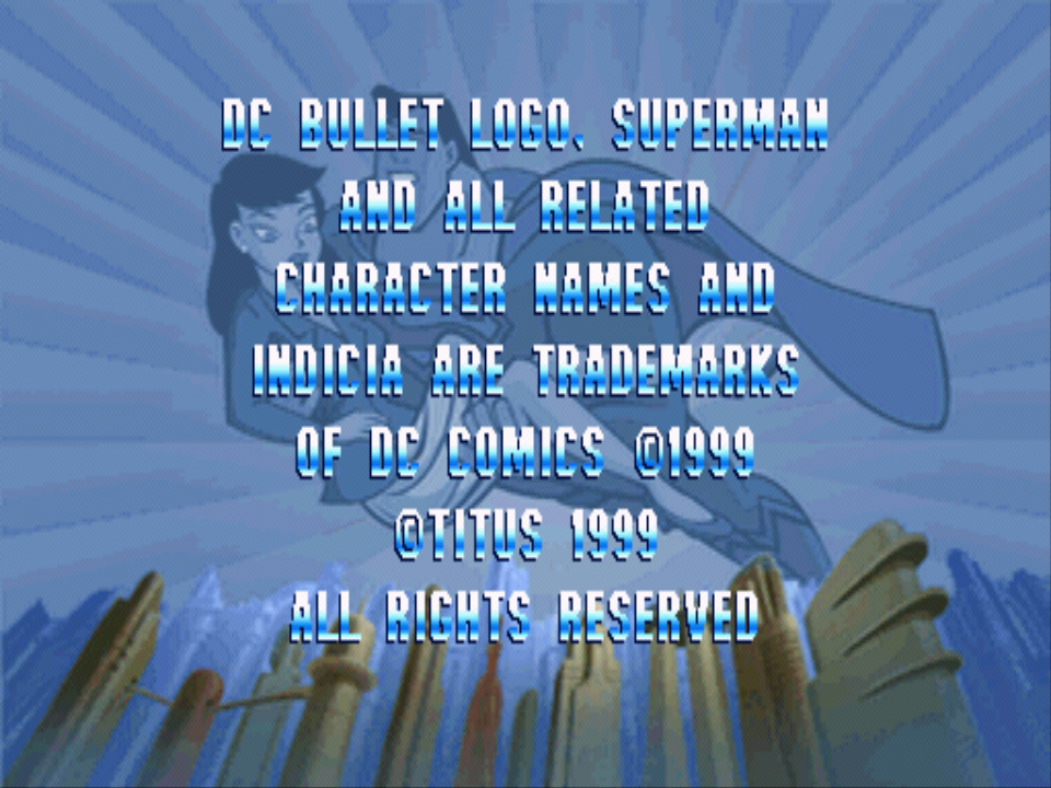 Superman — Title screen