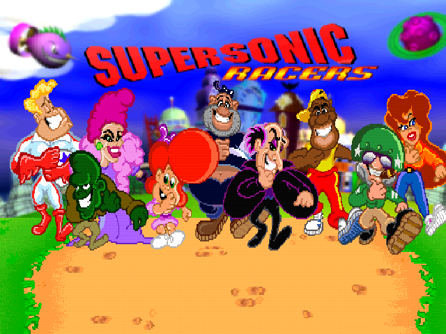 Supersonic Racers — Title screen