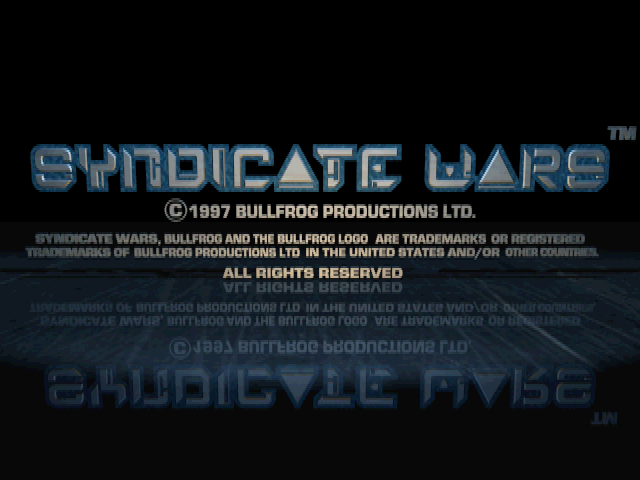 Syndicate Wars — Title screen