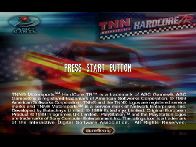 TNN Motorsports HardCore TR — Title screen
